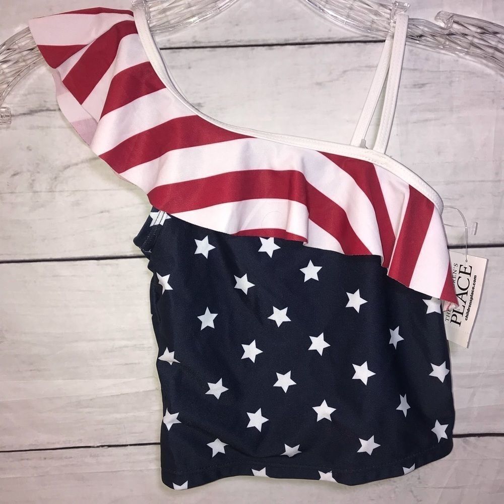 Children’s Place Tidal
Ruffle Tankini Top S (5-6)